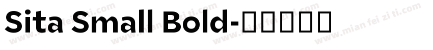 Sita Small Bold字体转换